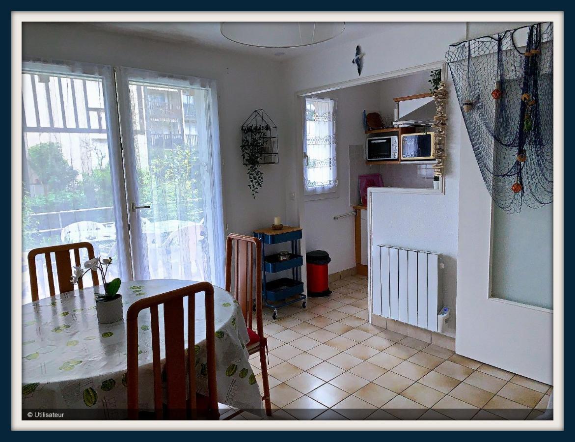 Cabourg, Appartement Plain Pied Avec Terrasse Acces Direct A La Plage מראה חיצוני תמונה